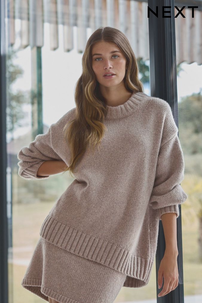 Longline fine knit jumper online