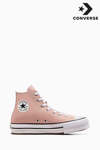 Converse Pink Chuck Taylor EVA Lift Youth Trainers (B35824) | £55