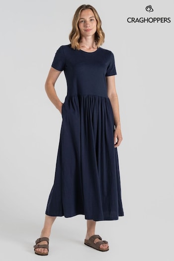 Craghoppers Blue Ember Long Dress (B35957) | £60