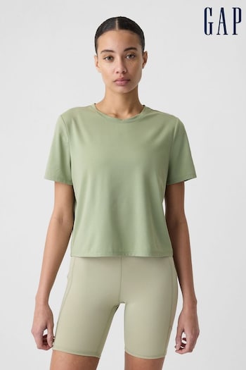 Gap Green Crew Neck Breatheable Short Sleeve T-Shirt (B35972) | £15