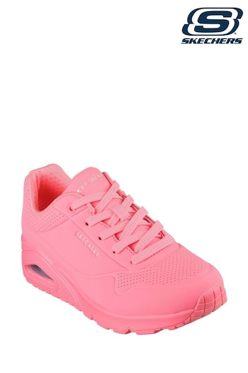 Skechers Pink Uno Stand On Air Trainers (B36081) | £79