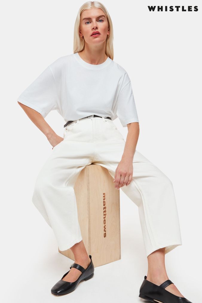 Buy Women s White Regular Petite Jeans Online Next UK