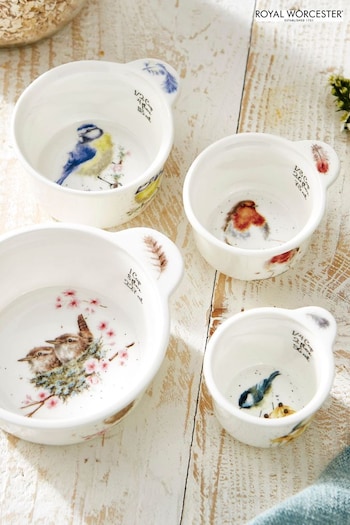 Royal Worcester Wrendale White Measuring Cups Set Of 4 (B37010) | £45