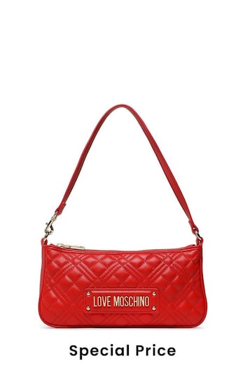 Love Moschino Red FAUX Leather Crossbody Bag (B37012) | £225