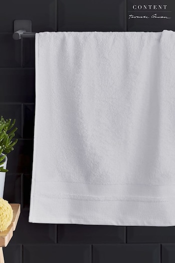 Content by Terence Conran White Zero Twist Cotton Modal Towel (B37080) | £10 - £30