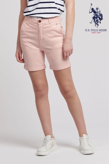 U.S. Polo eyewear Assn. Womens Classic Chino Shorts (B37102) | £40