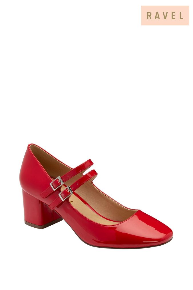 Red patent court shoes uk store