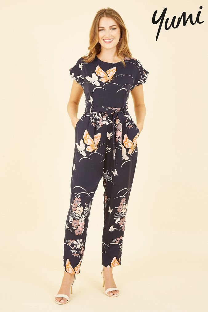Yumi bouquet discount floral jumpsuit