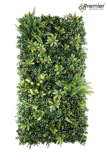 Premier Decorations Ltd Green 100x50cm Spring Fern Artificial Garden Living Wall (B37306) | £40