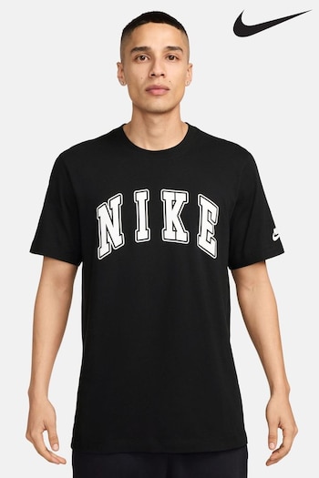 Nike Black Sportswear Club Graphic T-Shirt (B37398) | £33