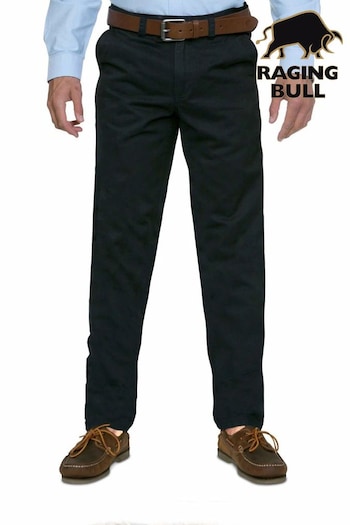 Raging Bull Blue Tapered Chino Trousers Crystal (B37494) | £69