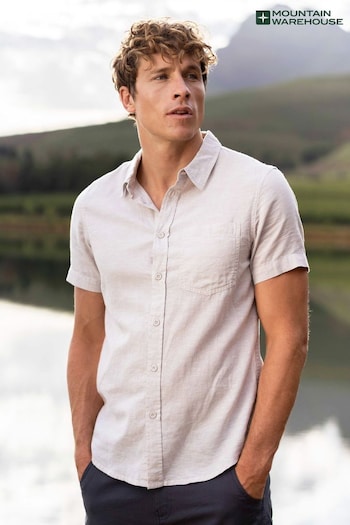 Mountain Warehouse halo Mens Lowe Cotton Linen Blend Shirt (B37585) | £28