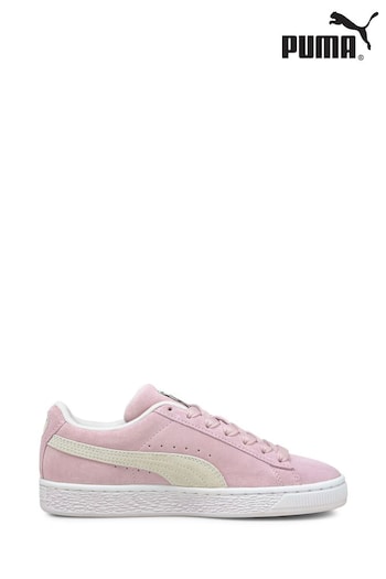 Puma pink Pink Suede Classic XXI Youth Trainers (B37638) | £50