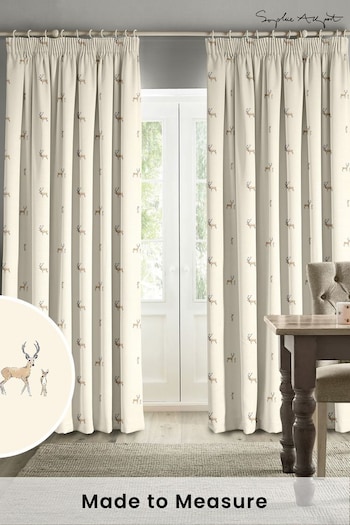 Sophie Allport Natural Stags Made to Measure Curtains (B37823) | £91