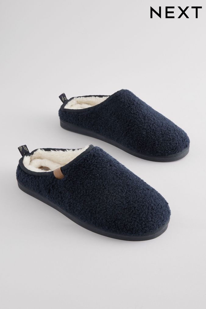Next mens slippers grey clearance