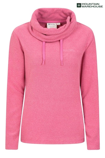 Mountain Warehouse Pink Womens Hebridean Cowl Neck Fleece (B37917) | £32