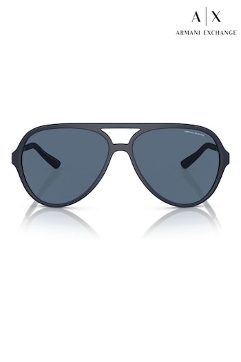 Armani Shiny Exchange Blue Ax4133S Phantos Sunglasses (B37940) | £83