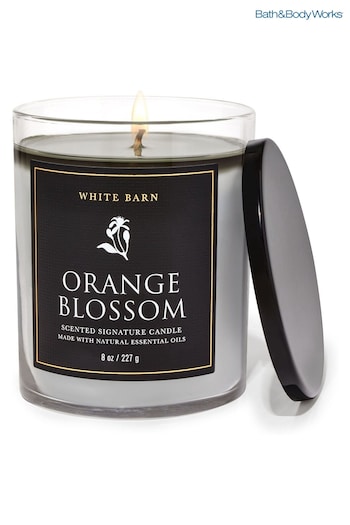 All Custom Sofas Clear Orange Blossom Signature Single Wick Candle 8 oz / 227 g (B38008) | £23.50