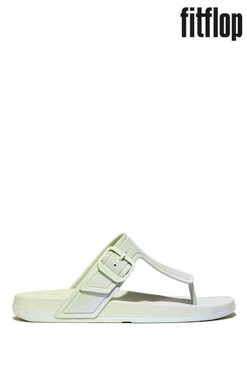 FitFlop Green Iqushion Iridescent Adjustable Buckle Flip-Flops (B38142) | £50