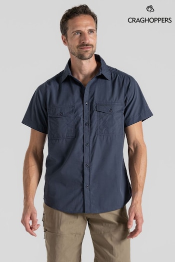 Craghoppers Blue Kiwi Short Sleeved Shirt (B38195) | £40