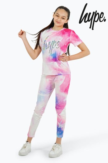 Hype. Girls Pink Space T-Shirt (B38232) | £20