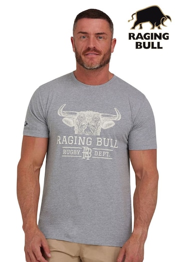 Raging Bull Grey Rugby Dept T-Shirt (B38460) | £29 - £31