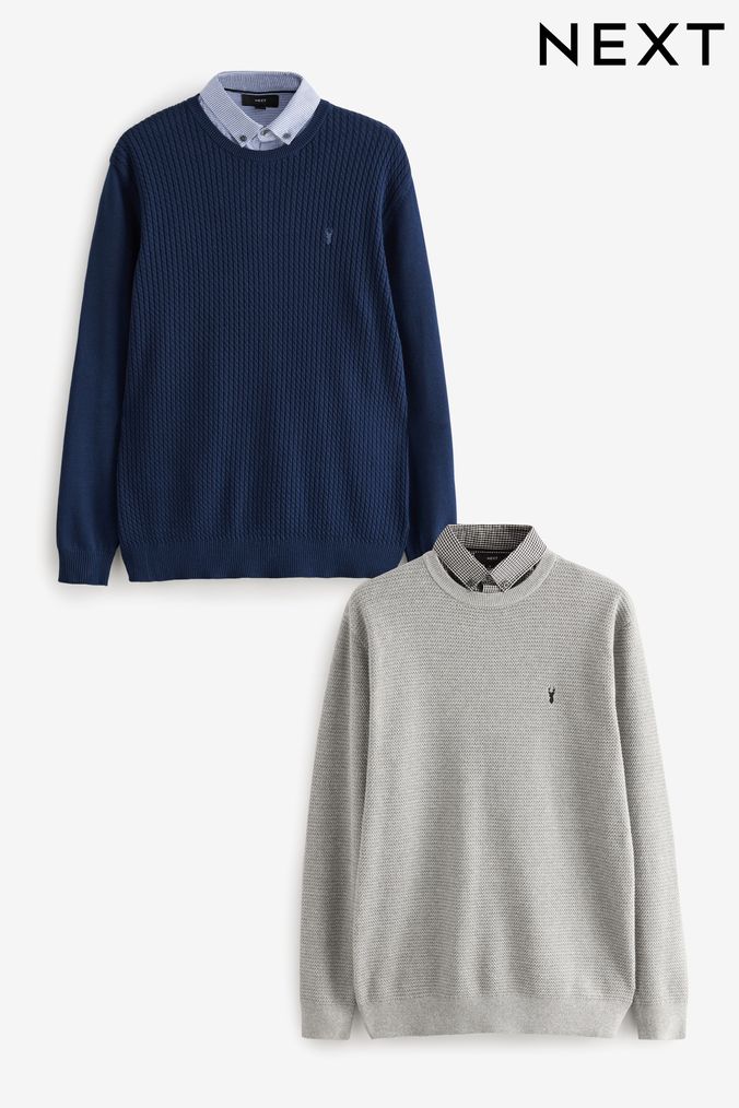 Next mens jumpers grey shop