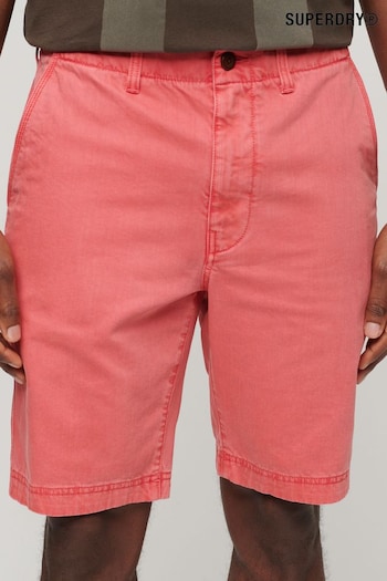 Superdry Pink Officer Chino Shorts (B38504) | £45