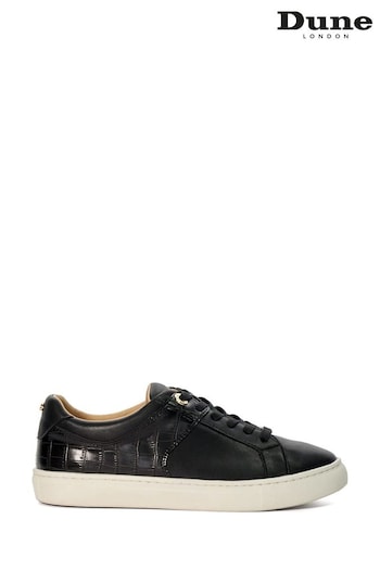 Dune London Elodic Material Mix Cupsole Black Sneakers (B38657) | £70