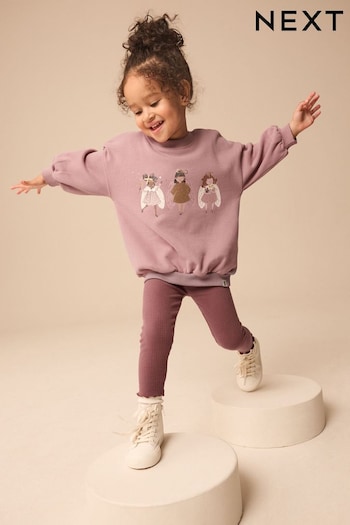 Brown Sweatshirt and Leggings Set (3mths-7yrs) (B38677) | £15 - £19