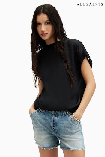 AllSaints Black Marti T-Shirt (B38790) | £139