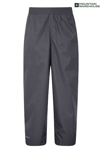 Mountain Warehouse Grey Pakka Kids Waterproof Over Trousers M27 (B38918) | £23
