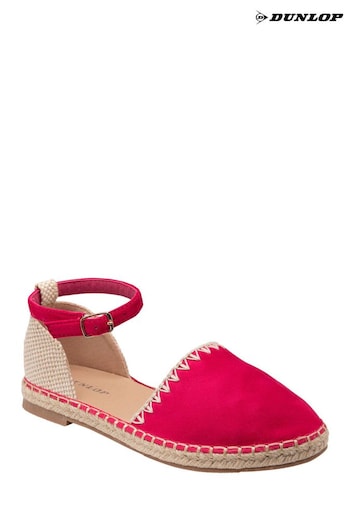 Dunlop Pink Flat Espadrille Sandals pista (B39337) | £25