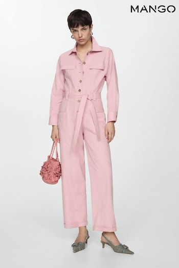 Mango Pink Utility Jumpsuit (B39408) | £80