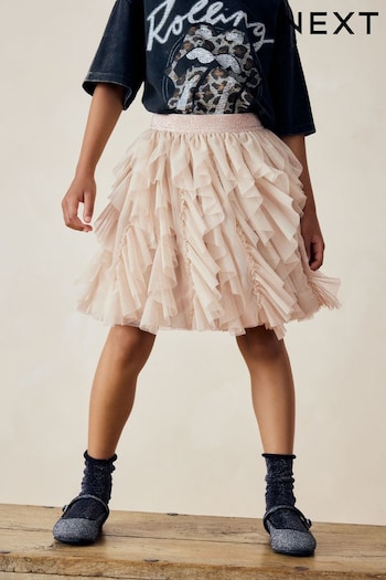 Cream Tiered Tulle Mesh Skirt (3-16yrs) (B39427) | £24 - £30