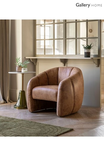 Gallery Home Tan Brown Codie Leather Armchair (B39582) | £880