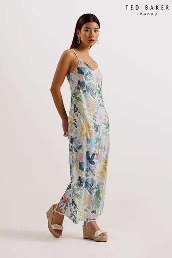 Ted Baker Adamela Printed Slip Midi Dress (B39837) | £125