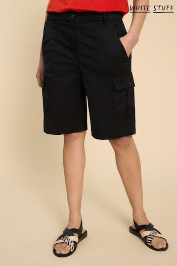 White Stuff Black Cargo Everleigh COUTURE Shorts (B40098) | £50
