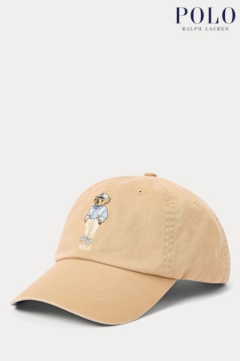 For HUGO Deresino Polo Shirt Tan Brown Bear Logo Cap (B40207) | £79