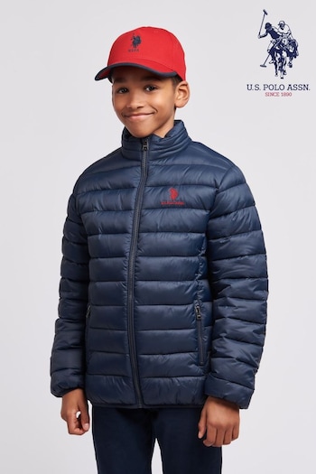 U.S. Kids Polo Assn. Boys Lightweight Bound Quilted Jacket (B40296) | £65 - £78
