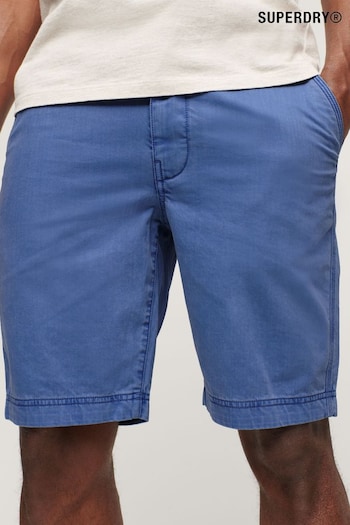 Superdry Blue Officer Chino Shorts (B40388) | £45
