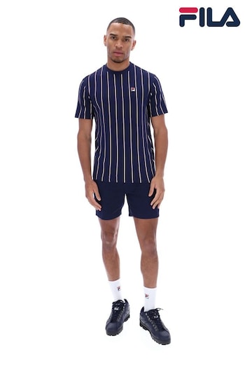 Fila med Blue Lee Pin Striped T-Shirt (B40392) | £30