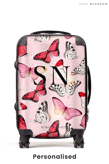 Personalised Butterfly Suitcase by Koko Blossom (B40579) | £125 - £175