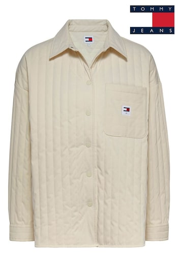 Tommy grijs Jeans Natural Quilted Overshirt (B40585) | £110