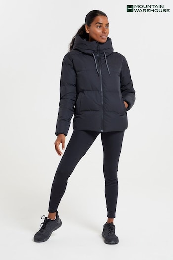 Mountain Warehouse Black Womens Cosy Extreme Short Down Jacket (B40656) | £128