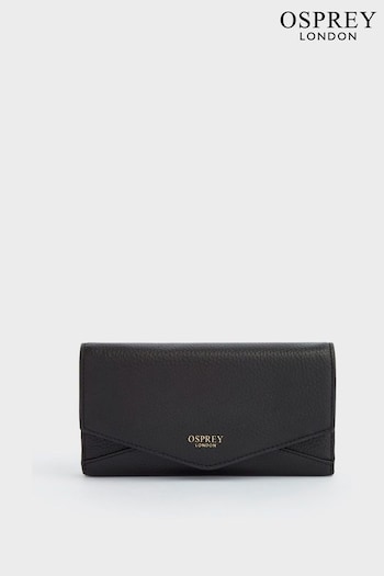 Osprey London The Hendrix Leather Matinee Black Purse (B40757) | £45