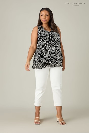Live Unlimited Curve Ivory Cropped White Jeggings (B40823) | £55