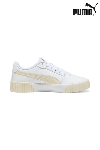 Puma White teal Womens Carina 2.0 Sneakers (B40849) | £52