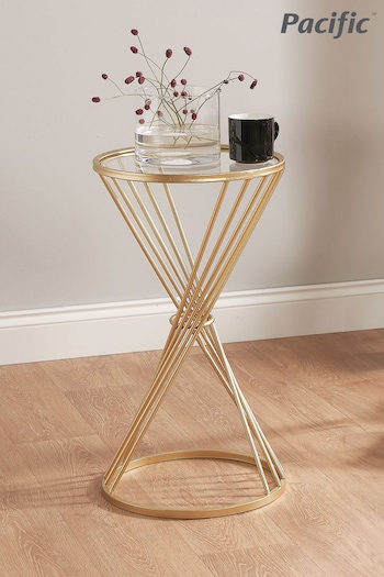 Pacific Glass and Gold Liberty Metal Small Table (B41148) | £99.99