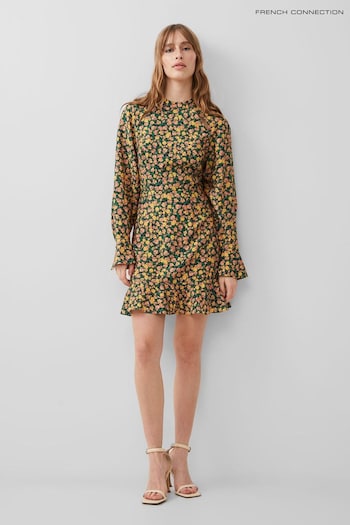 French Connection Green Aleezia Flavia Textured Dress (B41241) | £89